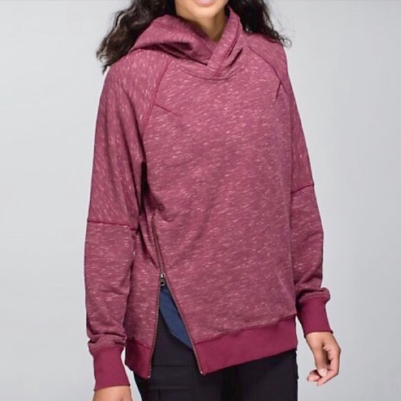 lululemon athletica Tops - Lululemon Om & Roam Pullover Heathered Rust Berry